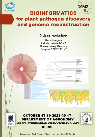 Programa CAPES-PrInt. Workshop oferecido pelo Dr. Paolo Margaria do DSMZ, Alemanha.